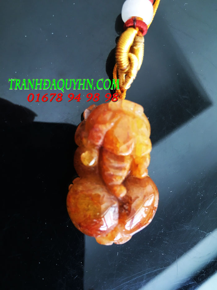  Hình ảnh Dây chuyền tỳ hưu thạch anh tóc vàng  